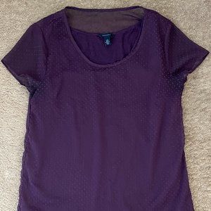 Purple Tommy Hilfiger Short Sleeve Top